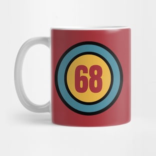 The Number 68 - sixty eight - sixty eighth - 68th Mug